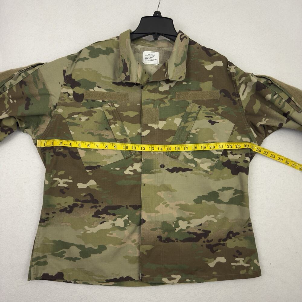 US Army Combat Uniform Jacket Mens Large ACU Camo Ripstop Military Coat - Picture 5 of 9